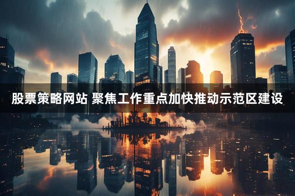 股票策略网站 聚焦工作重点加快推动示范区建设